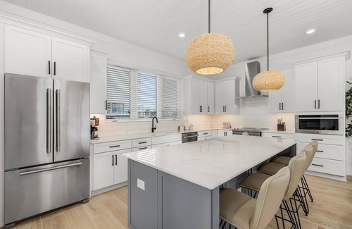 Mid Island House | 5350 Chasing Sunshine: 5BD/4.5BA Pool Home, Steps to Sand!