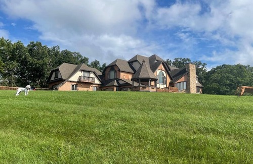 Marengo House | 6 bd Country Estate on 28 Acres near Lk Geneva w/Ponds, Trails, Fenced Dog-park