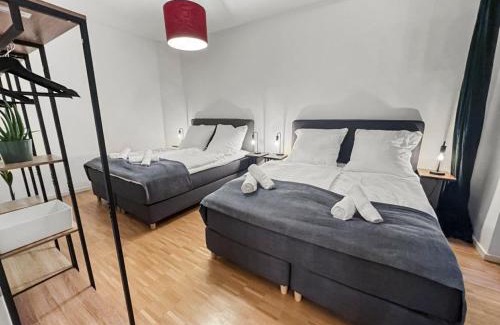 Kaiserlei Apartment | 6Pers Apartment nahe Frankfurt, Messe, Airport, kostenlosem Parkplatz