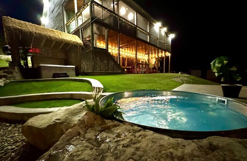 La Follette Cabin | 7 bdrm covered dock, hot tub, cwby pool, sleeps 24, “Mountain Oasis”
