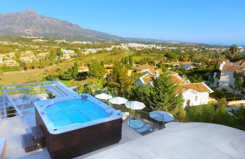 Nueva Andalucia Villa | 7 bedrooms villa with sea view private pool and jacuzzi at Marbella 3 km away from the beach