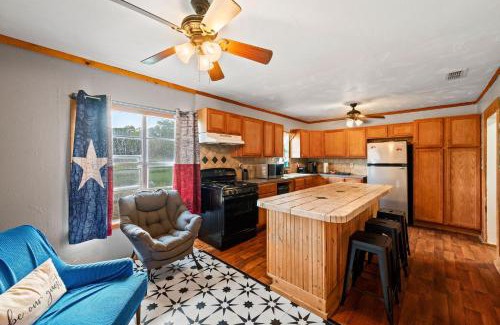 Hico House | 7 Tiny Town Farm House Animals Fire Pit by Vacation Your Way