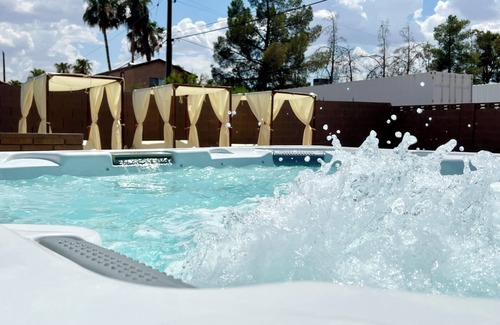 Spring Valley Villa | 7x4 Oasis with heated pool + spa + outdoor living + lots of parking