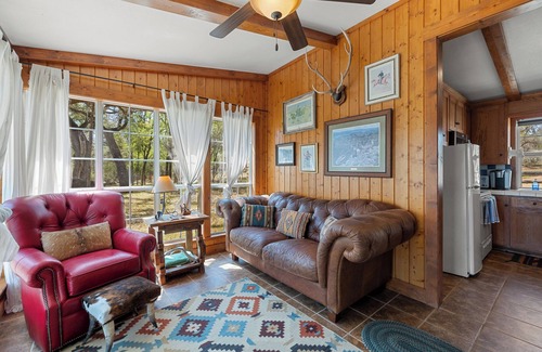 Llano Cabin | 80 acre Ranch with Private Creekfront Cabin