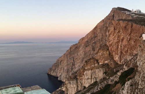 Folegandros Town House | 800 year old Castle house on the cliff with seaview- Folegandros Chora Castro