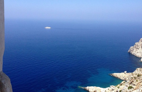 Folegandros Town House | 800 year old Castle house on the cliff with seaview- Folegandros Chora Castro