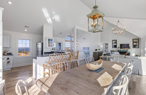 Frisco House | 8BR Oceanfront in OBX with Heated Pool & Hot Tub!