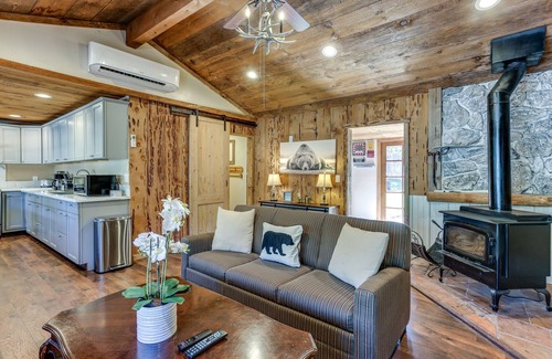 Wishon Cabin | 9 Mi to Bass Lake: Cabin w/Fire Pit in Wishon!