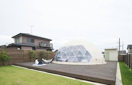 Katakai RV Rental | 9m Dome Tent C Accommodation only plan3 person/Sanbu District Chiba