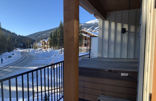 Sun Peaks Condo | A 2 bedroom ski-in/ski-out (Orient Chair) with private hot tub and BBQ