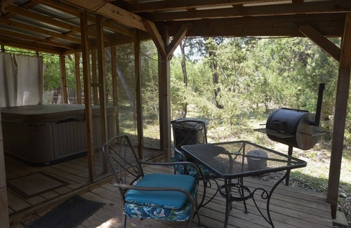 Wimberley Cabin | A Country Place - The Outhouse - Private country cabin with hot tub and fire pit