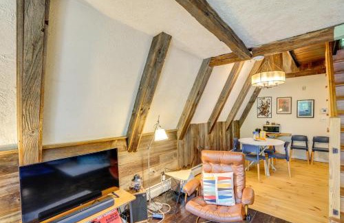 Becket House | A-Frame Cabin with Furnished Deck in Becket!