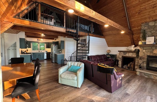 Cold Spring Cabin | A Hygge Hüs, a charming A-Frame nestled on the shores of Lake Bolfing