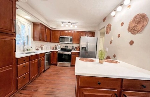 Liberty Area House | A one of a kind home with a waffle and coffee bar, life sized games and comfort!