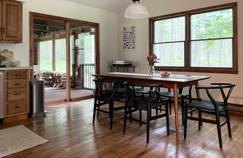Yulan Cabin | A peaceful, quaint cabin in the woods offers a country-side escape for couples, small families, and friends.
