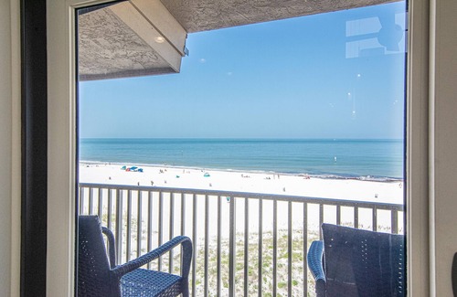Clearwater Beach Condo | A perfect view from your balcony.just the right amount of sand, sea and sky