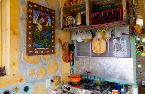 Del Norte Cottage | A Solar, Cordwood/Bottle Hand-Built Charming Cottage, In the La Garita Mountains