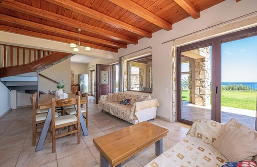 Kolymbari Villa | A stone villa with private pool and panoramic sea view