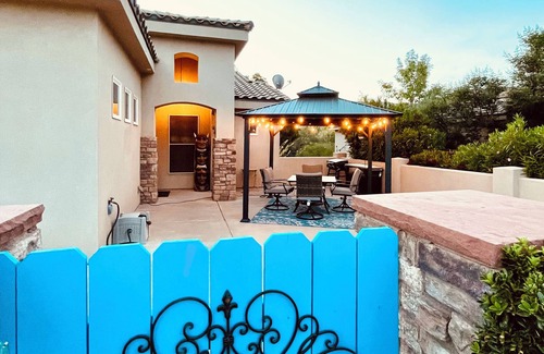 La Verkin House | A super variety of games, golf cart, & unique decor in plush comfort!