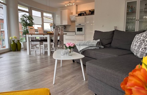 Sahlenburg Apartment | A2.5 - Exclusive, beautiful vacation apartment with round balcony for 4 people