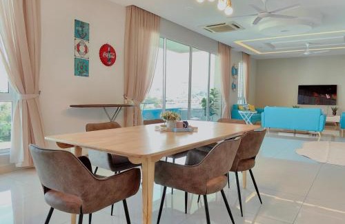 Kampung Datuk Keramat Apartment | A3A l Near KLCC TRX l Santorini l 18 Guests