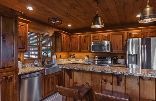 Blue Ridge Cabin | Above The Clouds cabin w/mountain views, hot tub, and game room!