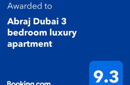 Larache Apartment | Abraj Dubai 3 bedroom luxury apartment