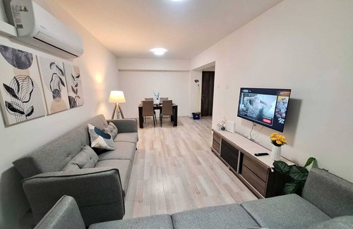Larnaca City Centre Apartment | Abstract by the Sea ,Charming 1-bedroom apartment with AC, in lovely Larnaca