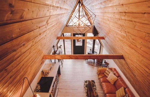 Upper New Cornwall Cabin | Accessible Waterfront A-Frame Retreat on Quiet Lake in Lunenburg