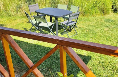 Sulniac Ski Chalet | Accommodation sleeps 6 in quiet location Swimming pool open until 15/09 Pets welcome