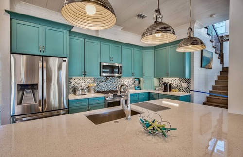 Crystal Shores House | ACROSS Str. BEACH! Golf Cart+CHILL PILL+PrivPool+6 King suites+Free Chair Srvc 6