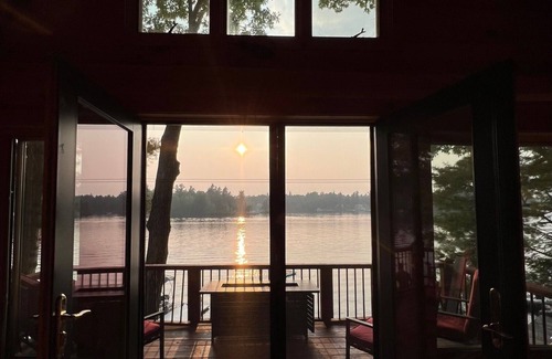 Town of Hermon Cottage | Adirondack Area Trout Lake Waterfront Cottage, Hot Tub, Pontoon Boat, Upstate NY