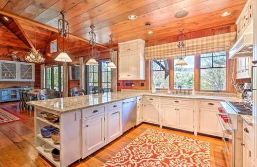 Long Lake House | ADK Lakeside Lodge and Lakeside Cottage with 510' of waterfront, beach & island!