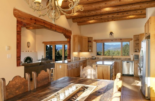 Taos House | Adobe Villa with 360º Views and entrance to Carson National Forest.