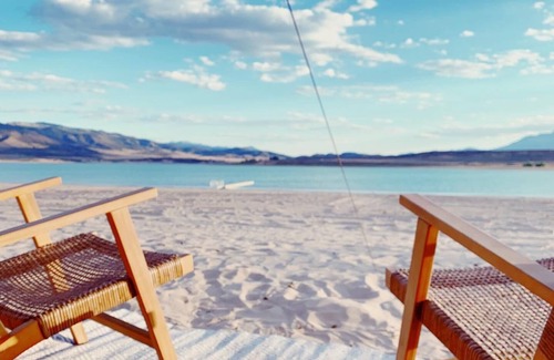 Juab County House | Adorable glamping Tent on private sandy beach