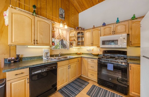 Big Bear House | Adorable home with forested deck & yard - minutes to the heart of town