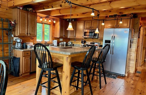 Ralston Cabin | Adventure awaits at this log home with a spectacular view!