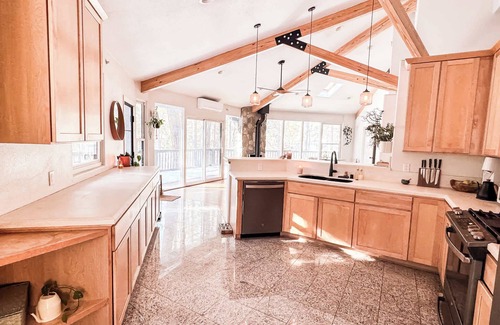 Idyllwild Cabin | Aerie: Floor-to-Ceiling Windows w/Forest Views, Spa Tub, AC, Fireplace, Fire Pi