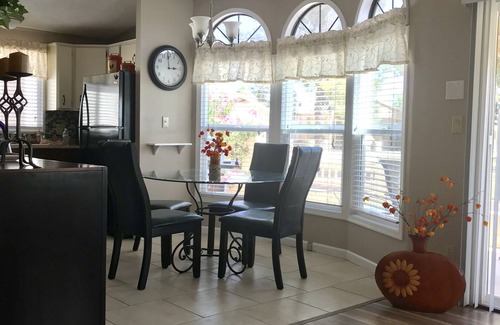 Chandler Villa | Age 55+ Sunbird vacation rental, pet-friendly, with golf course views.