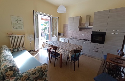 Fano Apartment | Agreement with beach, bike rental, pizzeria. Free Wifi