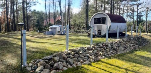 Lipusz Cabin | Agro Breza domek nad samym jeziorem- sauna ogrodowa