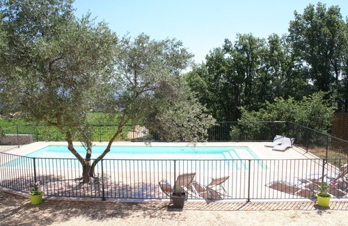 Saint-Julien-de-Peyrolas Villa | Air-conditioned villa for 9 people (+2 babies) with private heated pool 11X5m