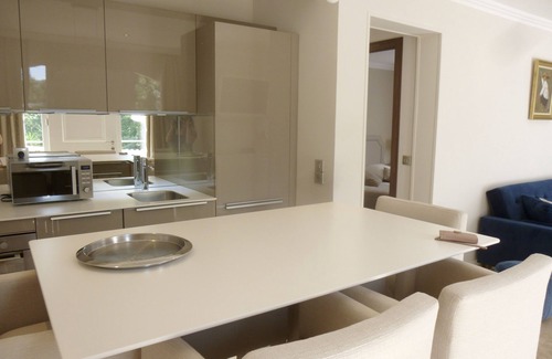 Saint-Jean Apartment | Air-conditioned apartment with large terrace on property with swimming pool