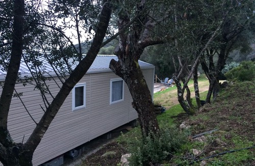 Olmeto House | Air-conditioned mobile home facing the Gulf of Valinco 10 minutes from the beach