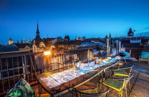 Josefov Apartment | Air conditioned Penthouse with Spacious roof terrace in the heart of Old Town