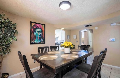 Biggs Field Villa | Air Hockey, Pool, Fireplace, Basketball, & more!