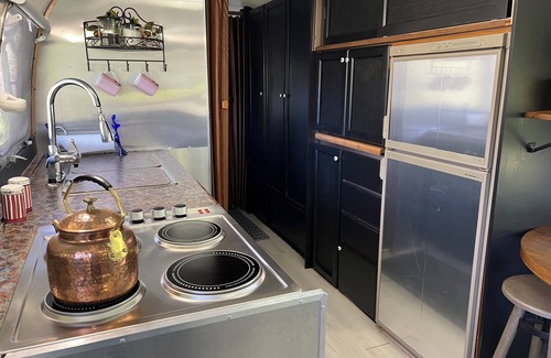 Sugar Grove Cabin | Airstream: Glamping at a Petting Zoo w/Hot Tub
