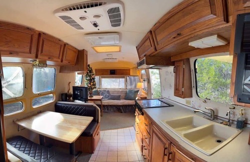 Lawton House | Airstream w flush toilet, city water, hot tub
