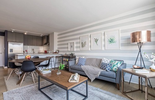 Ukrainian Village Apartment | Airy East Village 1BR w/Doorman, Gym, near NYU, by Blueground