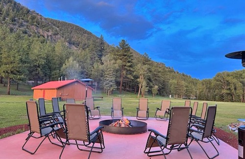 Alamosa Cabin | AIYM Camp Riverfront Cabin #1. In the Rio Grande National Forest, Alamosa Canyon